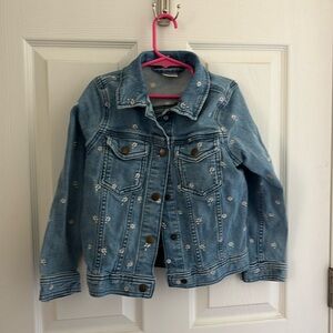 Great condition denim jacket with daisy embroidery